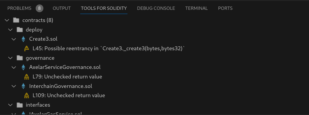 Tools for Solidity detections UI